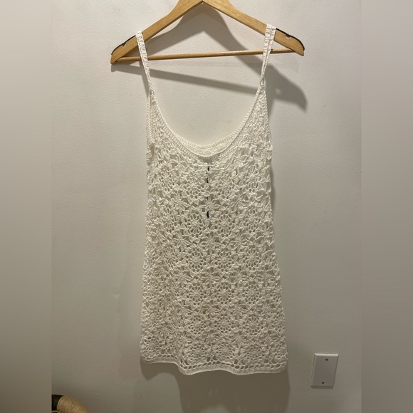 Frankie Bikinis | Sunshine Crochet Mini Dress | White - Picture 4 of 5